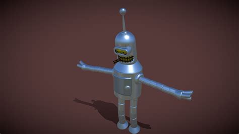 Futurama Bender Download Free 3d Model By Urbanmasque [e593534] Sketchfab