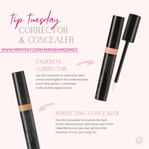 Tip Tuesday Corrector And Concealer In 2021 Mary Kay Concealer Mary