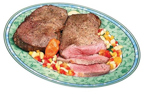 Cooked Beef London Broil Over Vegetables Prepared Food Photos Inc