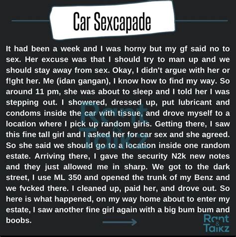 Enriched On Twitter Ever Had A Car Sex Share Us Your Experience 😂😂