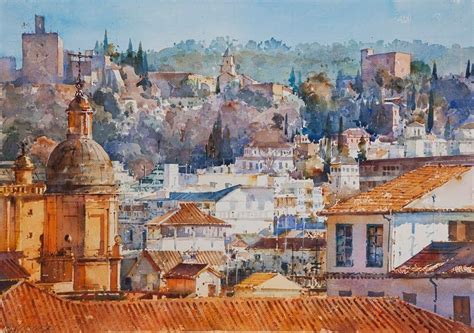 Geoffrey Wynne 1949 Impressionist Watercolour Painter Watercolor