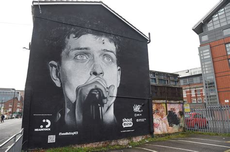 Ian Curtis Mural Manchester Joy Division Singer Ian Cu Flickr