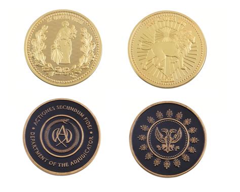 John Wick Coin Continental Hotel Gold Coin And Adjudicator Coin Underworld Coins T For