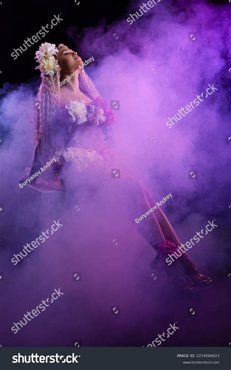 Gorgeous Naked Woman Covering Body Flowers Stock Photo Shutterstock