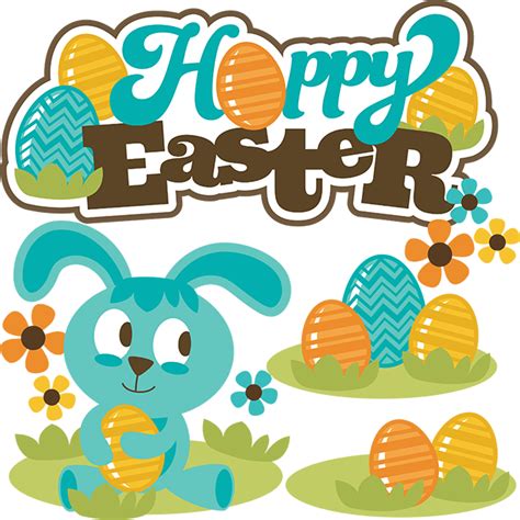 Hoppy Easter Svg Scrapbook Collection Easter Svg Files For Scrapooks