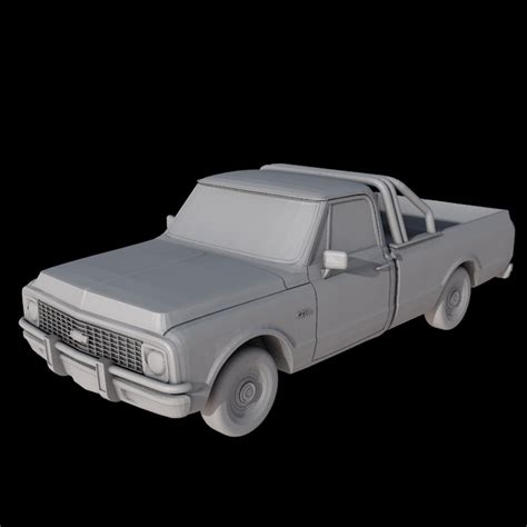 Stl File Chevrolet C10 1972 🚙 ・3d Printer Model To Download・cults