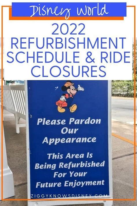 Disney World Refurbishment Schedule Ride Closures 2023 2024 Artofit