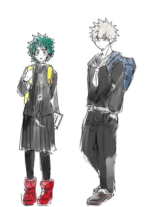 Bakugou Katsuki And Genderbend Midoriya Izuku Sango Game Room Design Gender Bender Buko No