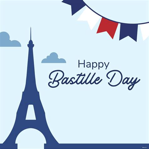 Happy Bastille Day Vector In Illustrator Psd Eps Svg Png 