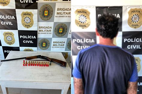 Homem é preso por posse ilegal de arma de fogo em Bom Retiro do Sul