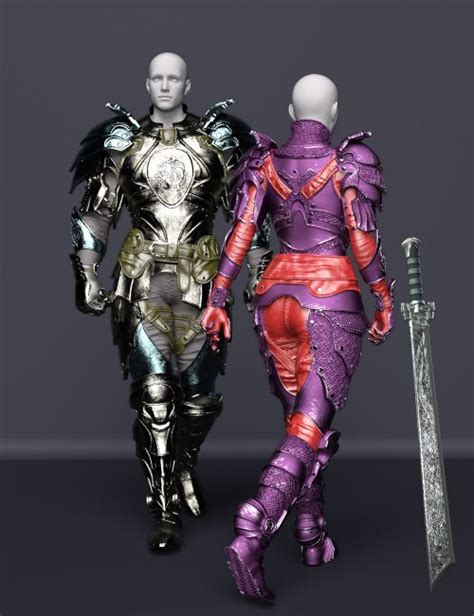 Dforce Spr Iron Hand Combat Suit And Pose For Genesis And D