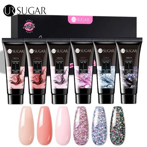 Ur Sugar Pcs Extension Nail Gel Set Semi Permanent Acrylic Crystal Art