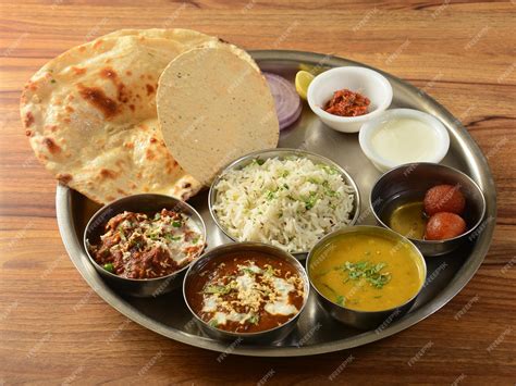 Premium Photo Punjabi Veg Thali From An Indian Cuisine Food Platter