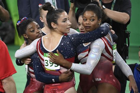 Rio Olympics Simone Biles Final Five Dominate In Gymnastics Team