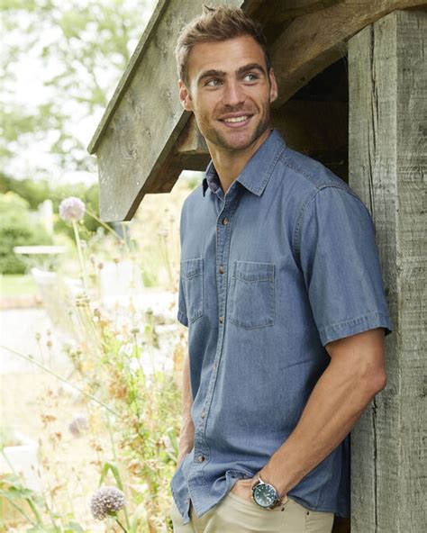 Short Sleeve Denim Shirt At Cotton Traders