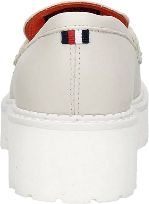 Tommy Hilfiger Th Chain Chunky Loafer Moccasin Gebroken Wit Schoenen Nl