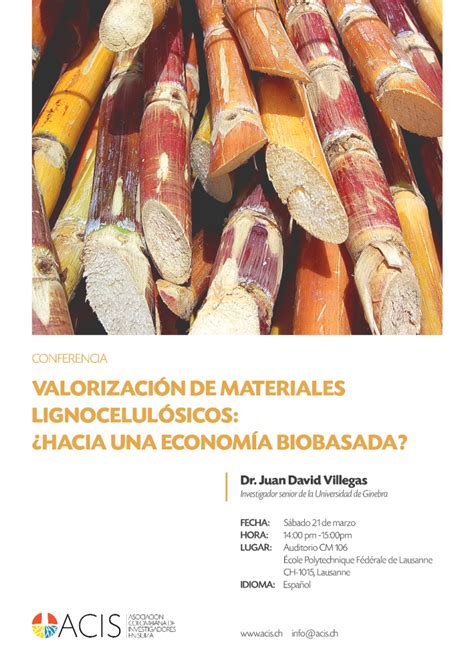 Conferencia Valorización de materiales lignocelulósicos Hacia una