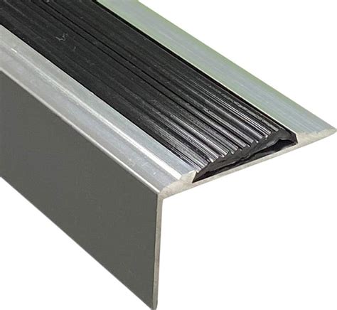 Stair Edge Nosing Trim Aluminium 900mm X 46mm X 30mm Anti Slip Tread Nose Edging Screw