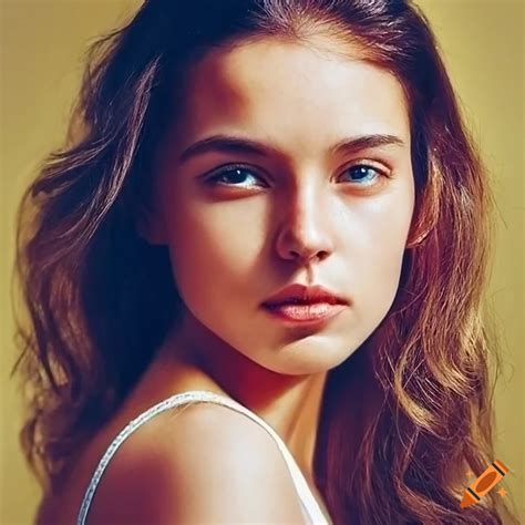 Photorealistic Portrait Of A Young Female Model