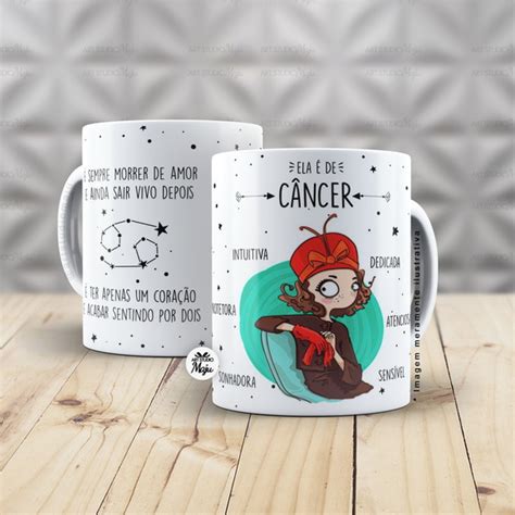 Caneca Personalizada Signos Zodiaco Anivers Rio C Ncer Elo