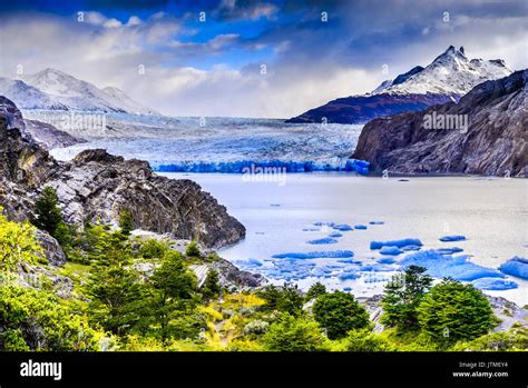 Patagonia, Chile - Grey Glacier is a glacier in the Southern Patagonian ...