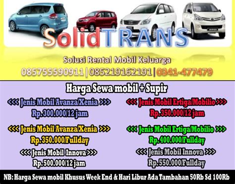 Rental Mobil Tidak Lepas Kunci Solidtrans Rental Mobil Di Malang Dan Sopir