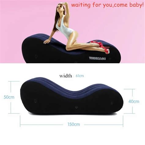 Hot 2019 Flocking Inflatable Sofa Bed Sex Toys For Couples Love Sex