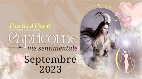 Capricorne Sentimental Septembre 2023 Vous réfléchissez en