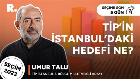 Seçim 5 kala TİP İstanbul adayı Umur Talu soruları yanıtlıyor CANLI