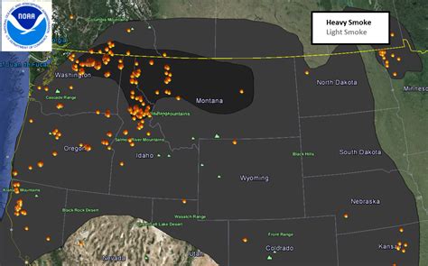 Smoke from Pacific Northwest Fires