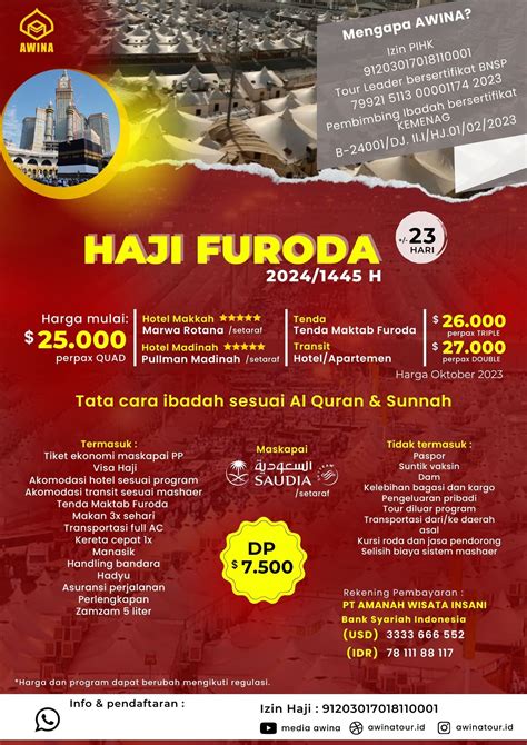 Haji Furoda H Amanah Wisata Insani