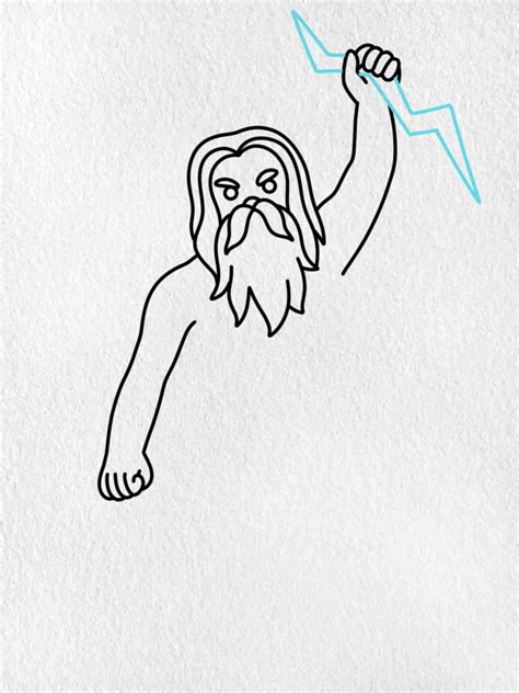 Draw Zeus - HelloArtsy