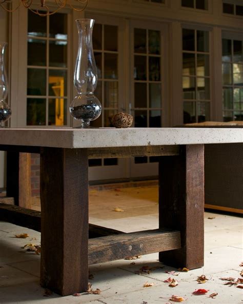 Concrete Top On Amazing Wood Base Concrete Table Top Concrete Wood