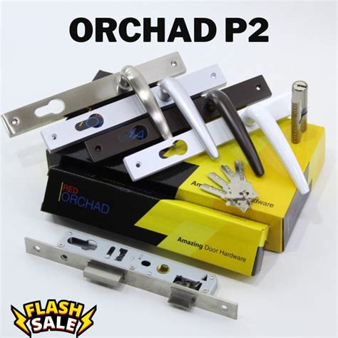 Jual Kunci Pintu Alumunium Orchad P2 Kunci Handle Set Orchad Lever