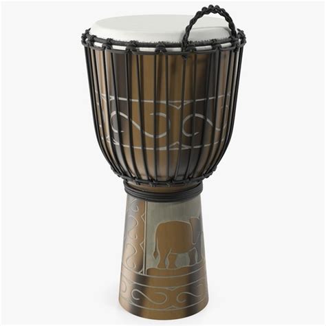 3D Hand Carved Rope Djembe Model TurboSquid 1645897