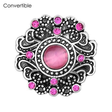 Elegant Women Rhinestone Crystal Colorful Flower Magnetic Brooches For Party Ladies Rhinestone