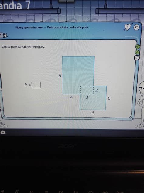 Oblicz Pole Zamalowanej Figury Brainly Pl