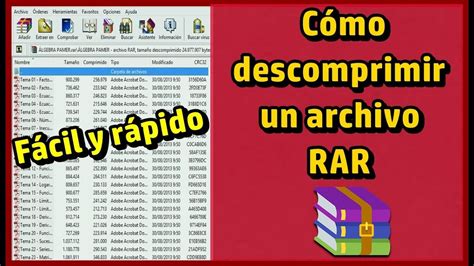 Como Descomprimir Un Archivo Rar O Zip Con Winrar F Cil Y R Pido Youtube