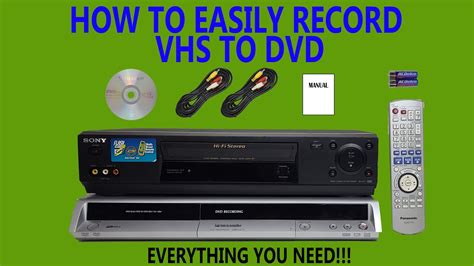 How To Record Vhs Tapes To Dvd Discs With Seperate Devices A Complete