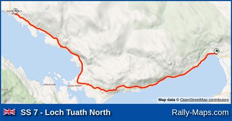 Ss Loch Tuath North Stage Map Mull Rally Rally Maps