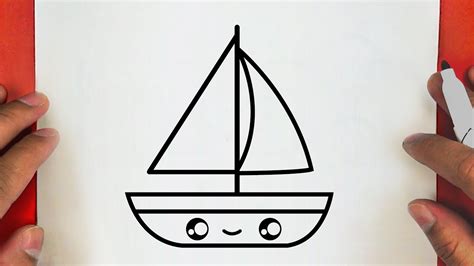 Como Desenhar Um Barco A Vela Bonito Jackdesenhos How To Draw A