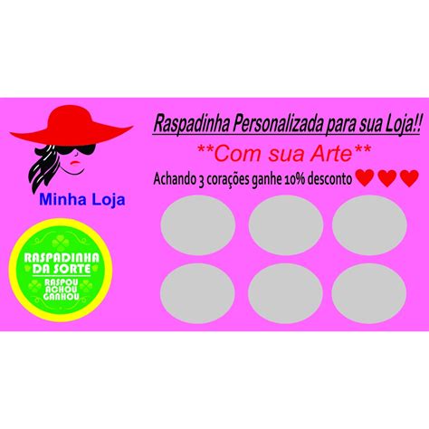 Raspadinha Personalizada Sua Arte Unid Shopee Brasil