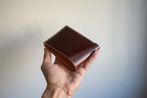 HORWEEN LEATHER WALLET Horween Cordovan Wallet Gift For Him Handmade