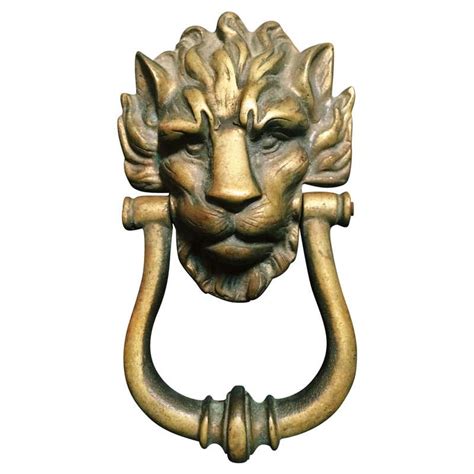 Brass Lion Door Knocker At 1stdibs