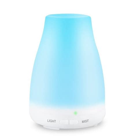 Ultrasonic Aromatherapy Essential Oil Diffuser 100ml Cool Mist Humidifier With 7 Color Led Mood