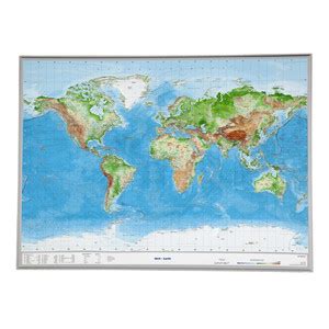 Mappemonde Georelief Le Monde Grand Format Carte Mondiale G Ographique