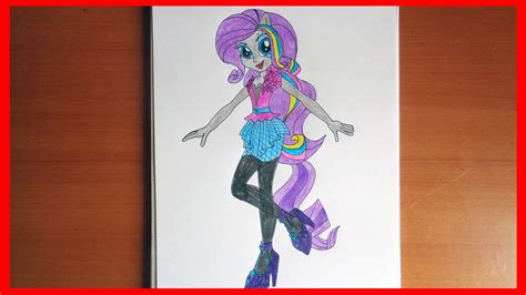 How To Draw Rarity My Little Pony Equestria Girls Rainbow Rocks Youtube