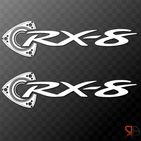 X Mazda Rx Rotary Piston Vinyl Decals Stickers Mm Jdm Drifting