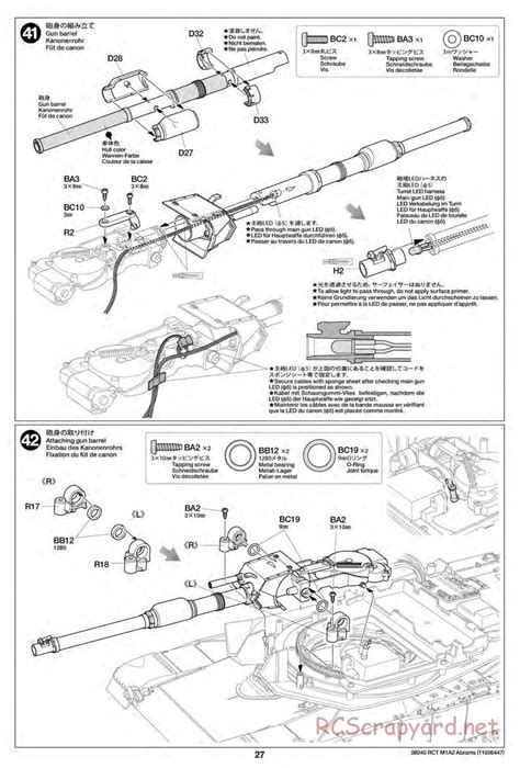 Tamiya 56040 56041 Manual U S M1A2 Abrams 1 16 Scale