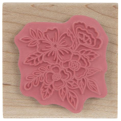 Floral Cluster Rubber Stamp Hobby Lobby